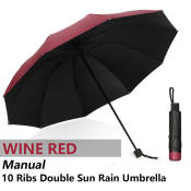 Double-Bone Automatic Umbrella - Sunscreen & Rain Protection