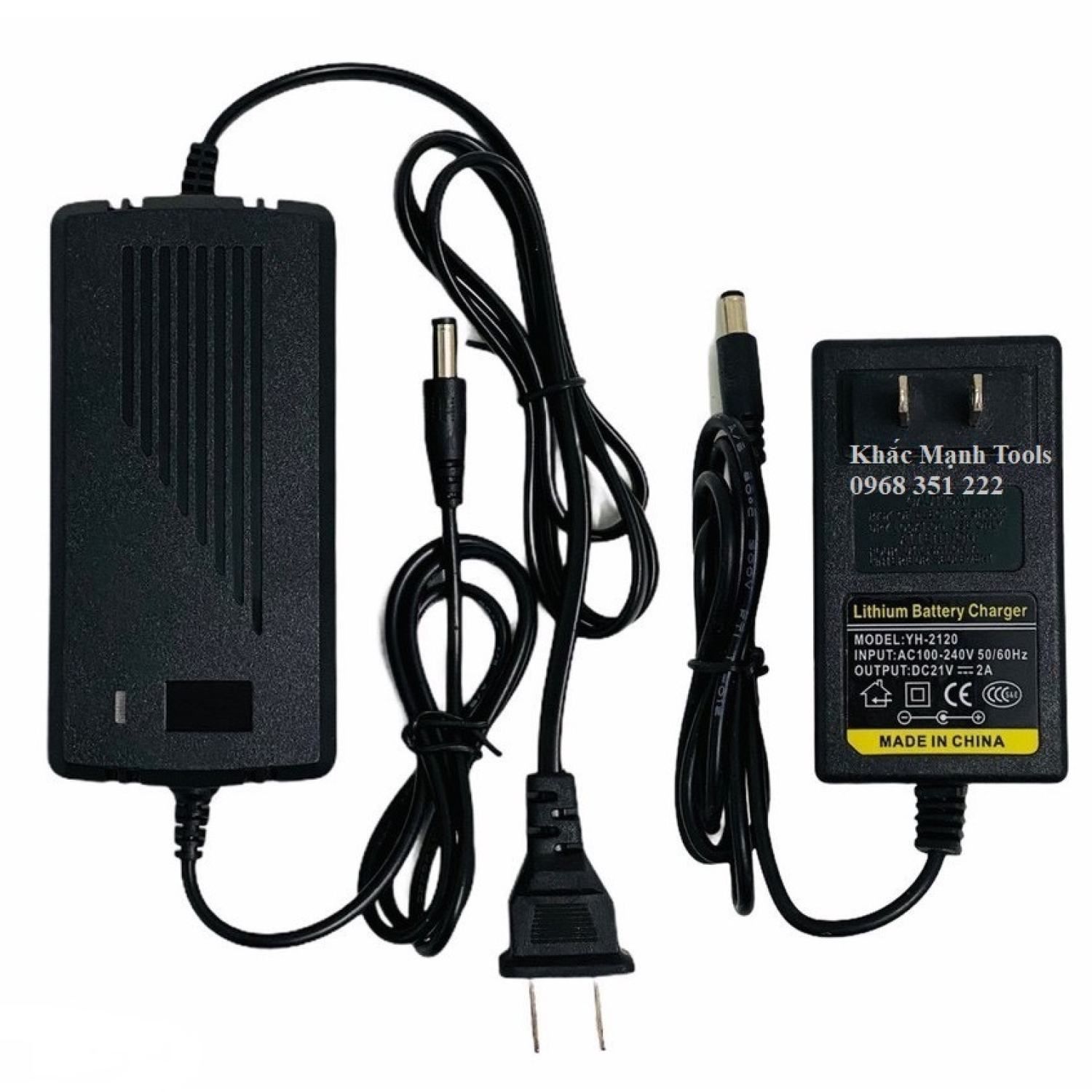 Sạc Adaptor 21v cho máy cầm tay chạy pin - Nguồn ra 21V 0.8A - 21V 1.2A