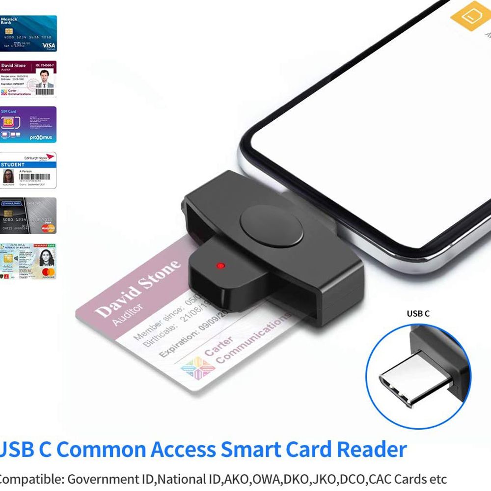C6577 phổ loại USB C thẻ ngân hàng cac thẻ đầu đọc thẻ thông minh thẻ ngân hàng Đọc Đầu đọc thẻ Sim