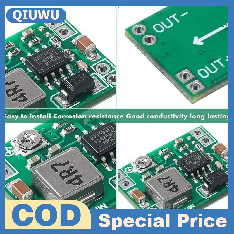 QIUWU 1 cái Mini 3A có thể điều chỉnh bước xuống mô-đun mp1584en DC-DC bước xuống chuyển đổi 4.5-28V để 0.8-20V Điều chỉnh điện áp cung cấp điện Giá 18,603 Đồng*Miễn phí vận chuyển