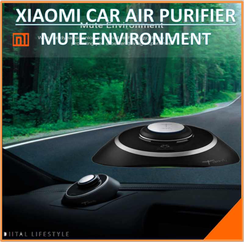Cleanfly M1 Car Anion Air Purifier LED Display Mute Portable Purifier Support Parking Purification USB Singapore