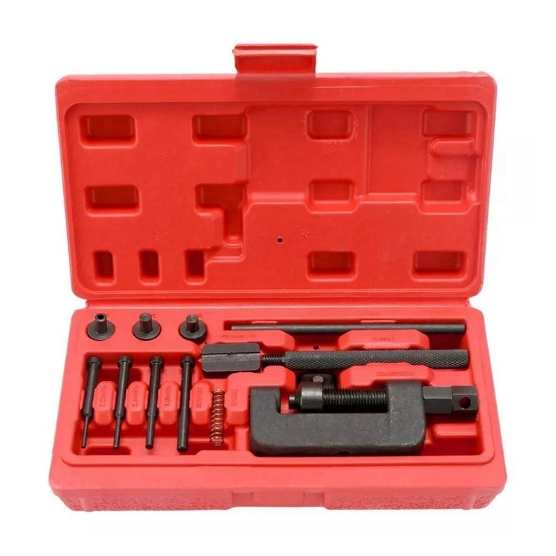 (BGIC) Universal Motorbike Chain Breaker Splitter Riveting Tool Motorcycle Bike Chain Breaker Riveting Tool Chain Cutter Kit