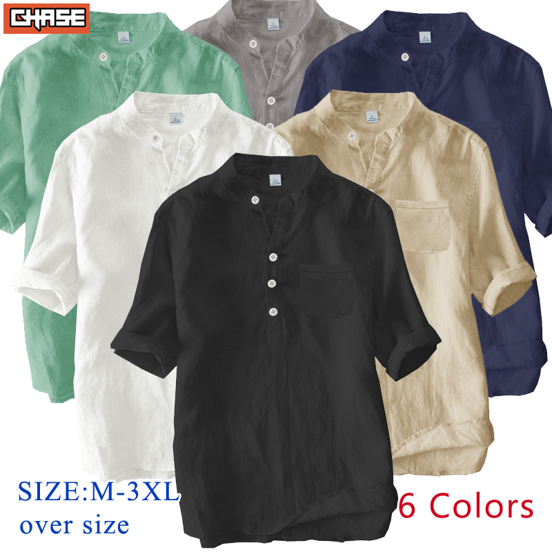 Men's Cotton T-Shirts Oversized Unisex Short Sleeves Casual Loose Wash  Solid Basic Tee Tops