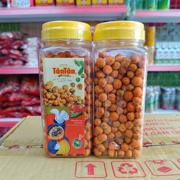 Đậu Hòa Lan Chua Cay Tân Tân lọ 190g