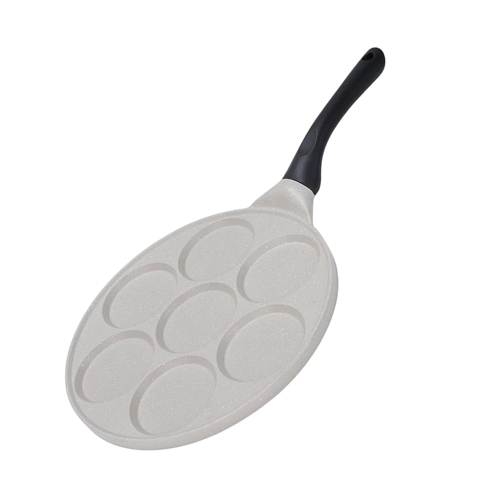 Egg Skillet for Breakfast Kitchen Cooking Tool Divided Grill Frying Pan Mini Pancake Pan Egg Frying Pan for Baking Breakfast