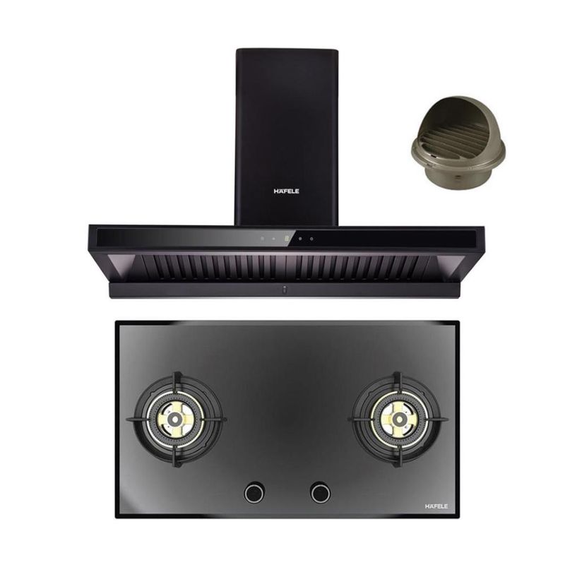 ชุดครัว HAFELE เครื่องดูดควัน 495.38.353, เตาแก๊ส 495.06.154 ราคา 21,900 บาท*ส่งฟรี