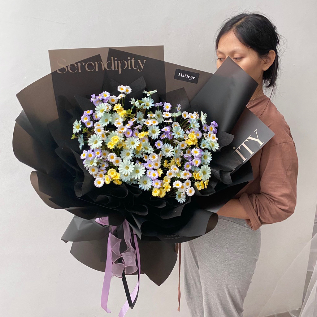 KOREANS Buket bunga jumbo artificial flowers tahan lama kode KLEA NEW