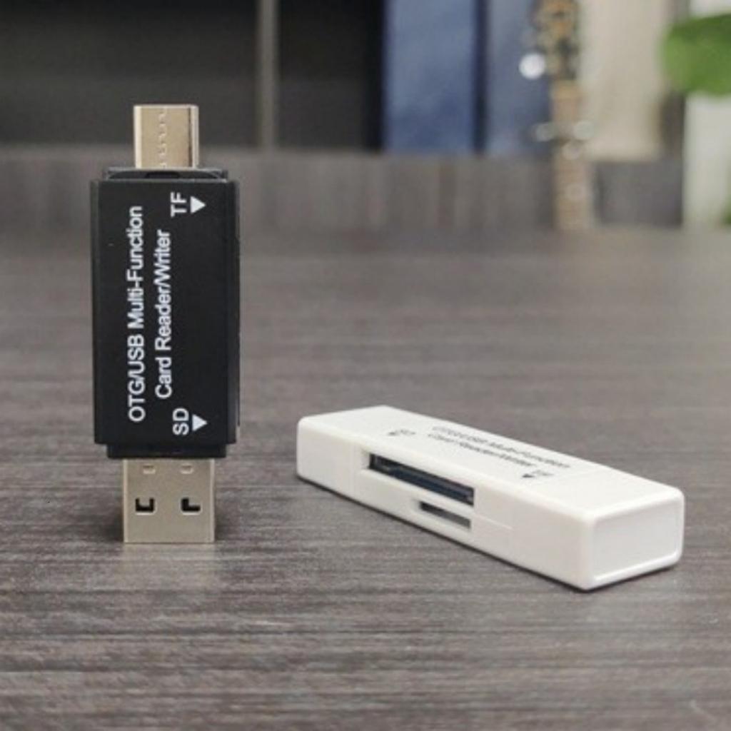 Khe đôi USB C OTG Đầu chuyển đổi thẻ nhớ tốc độ nhanh truyền dữ liệu cho PC điện thoại máy tính bảng máy ảnh SDXC Thẻ