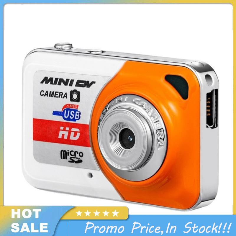 🔥🔥X6 HD kỹ thuật số Mini máy ảnh ngón tay cái máy ảnh với Keychain Mic hỗ trợ TF thẻ Camera DV cho thanh thiếu niên sinh viên trẻ em