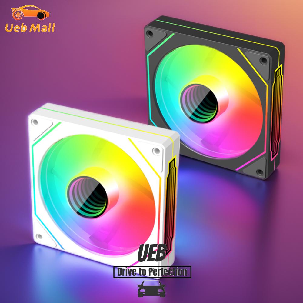 [UEB Mall] 12cm ARGB 5V 3Pin 4 Pin PWM Quiet Cooling Fan Infinity Mirror Silent Computer Cooler Fan 800-1800 RPM CPU Case Cooling Fan for CPU Cooler/Radiator ราคา 149 บาท*ส่งฟรี