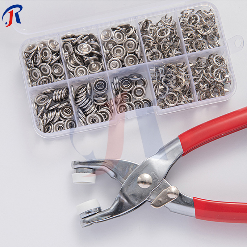 R.joy - 1 SET Kancing Tang Alat Pasang Press Kancing Jepret Cetet 100 Pcs Anti Karat