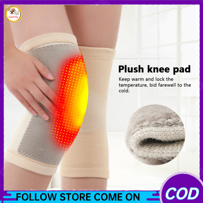 1 Cặp Miếng đệm đầu gối dày ấm đàn hồi thể thao Băng cố định gối đầu gối ấm bảo vệ cho tập thể dục chạy bộ đạp xe