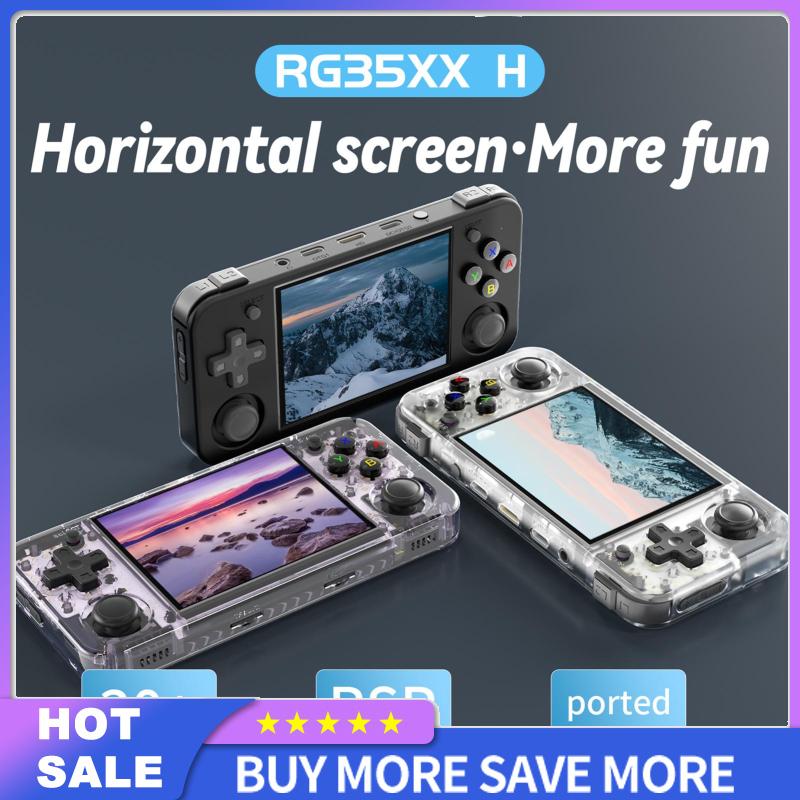 RG35XX H Video Game Console With 3.5 Inch IPS Screen 3300mAH Rechargeable Battery Ultra Long Playtime Nostalgic Game Console Portable Retro Arcade Controller ราคา 2,945 บาท*ส่งฟรี