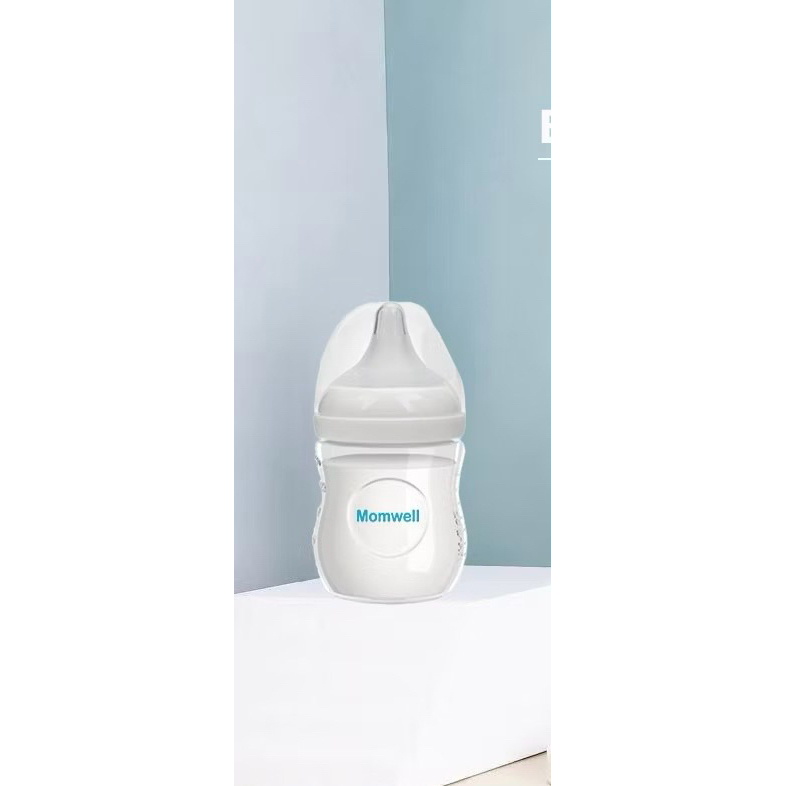 MOMWELL BOTOL SUSU PP WIDE NECK NATURAL FEEDING 150ML & 260ML BPA FREE | ANTI KOLIK