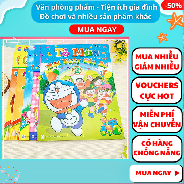 Sách tô màu cực đẹp 16 trang A4 kèm ảnh màu minh họa cho bé ✔Sách tô màu trẻ em ✔ Tập tô màu cho bé ✔Nguyễn Thùy Store