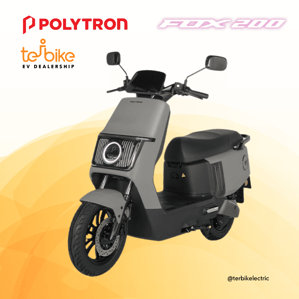Polytron Electric Motorcycle Fox 200 Electric Otr West Java Harga 12,218,400 rupiah*Gratis Ongkir