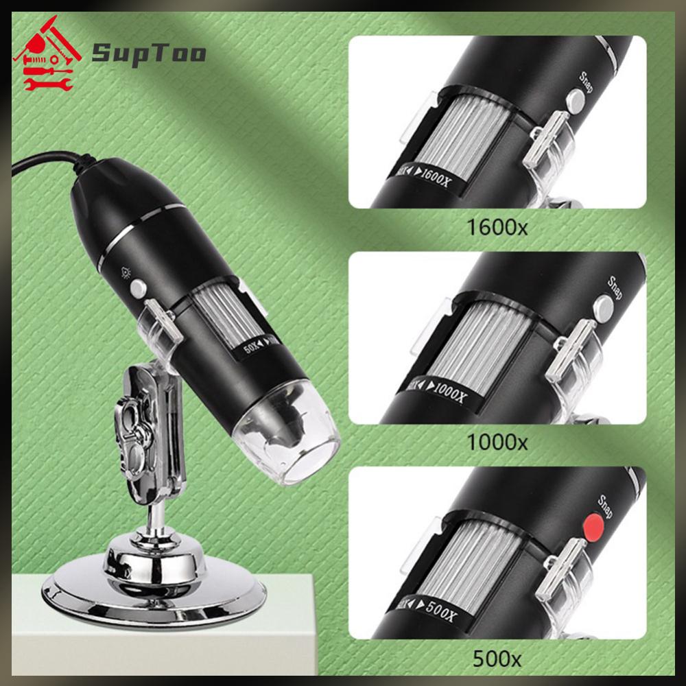 LED Digital Microscope with Stand - 500X to 1600X Magnification