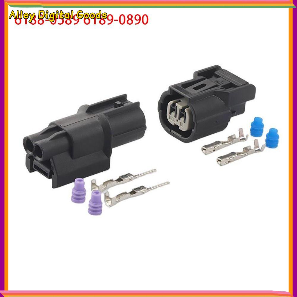 MYTHIS 1Set Nam Nữ Đầu nối ô tô 2 chân 040 Công tắc nhấn 6188-0589 6189-0890 Bền Cuộn dây đánh lửa Phích cắm cảm biến ABS Cho hondas