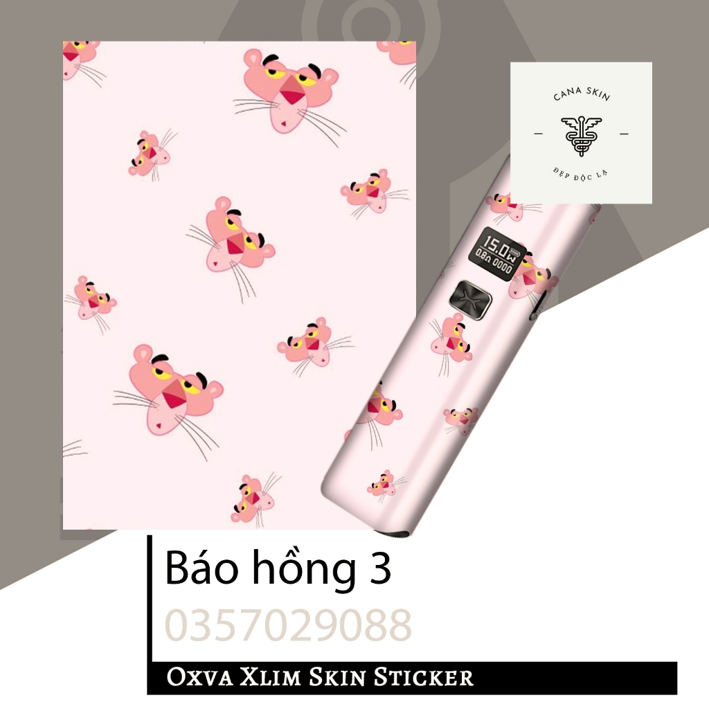 Miếng dán skin cho Xlim v2/ xlim SE / favostix / Xlim pro / rill x...in hình báo hồng 3