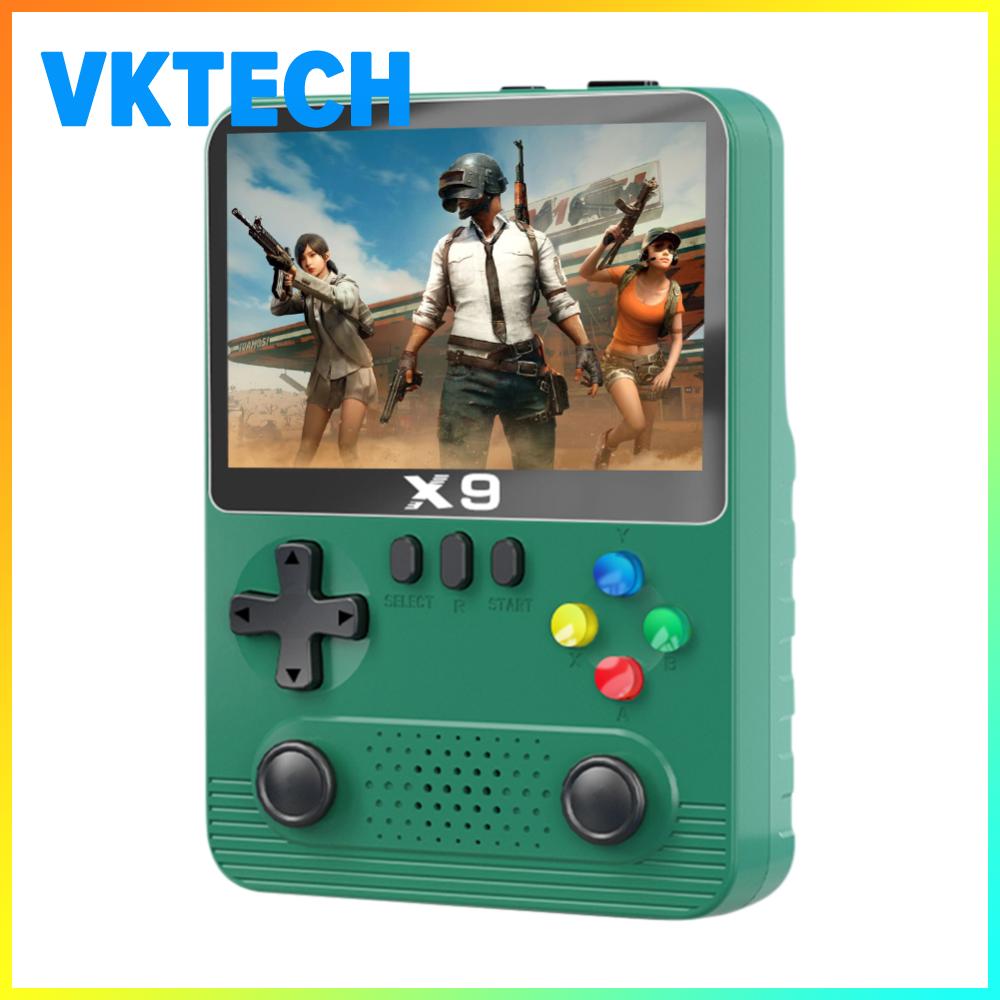 [Vktech]X9 Handheld Game Console 2000mAh/6000mAh 3.5in IPS Screen Mini Video Game Machine with 32G Card Dual 3D Joystick for PSP ราคา 875 บาท*ส่งฟรี