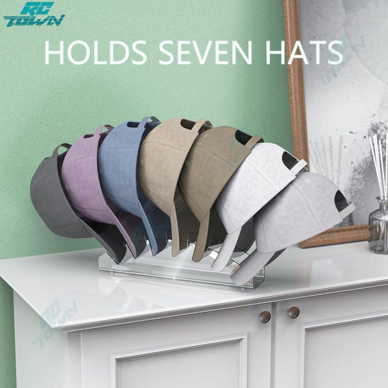 Acrylic Hat Organizer, Hat Stand With 4 Anti Slip Feet, Acrylic Hat Organizer Stand, No Install For Bedroom, Hallway, Living Room, Garage, Closet, Dresser ราคา 240 บาท*ส่งฟรี
