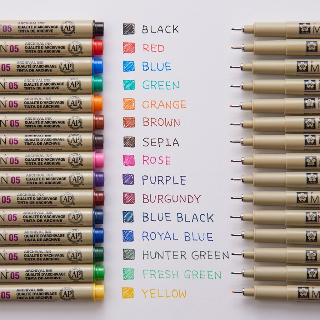 🇸🇬 SG Instock Sakura Pigma Micron Pen Coloring Sketching Pens for Drawing Needle Hook Line Sketch