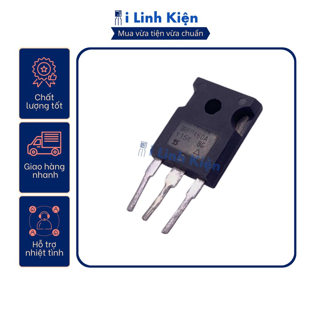 IRF460 Mosfet 20A 500V tháo máy chất lượng tốt. (kiểm tra trước khi gửi)