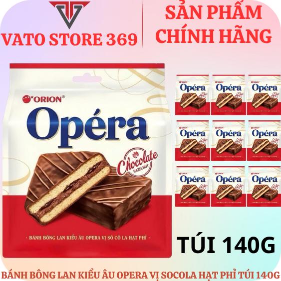 Bánh bông lan kiểu âu OPERA vị socola túi 140g