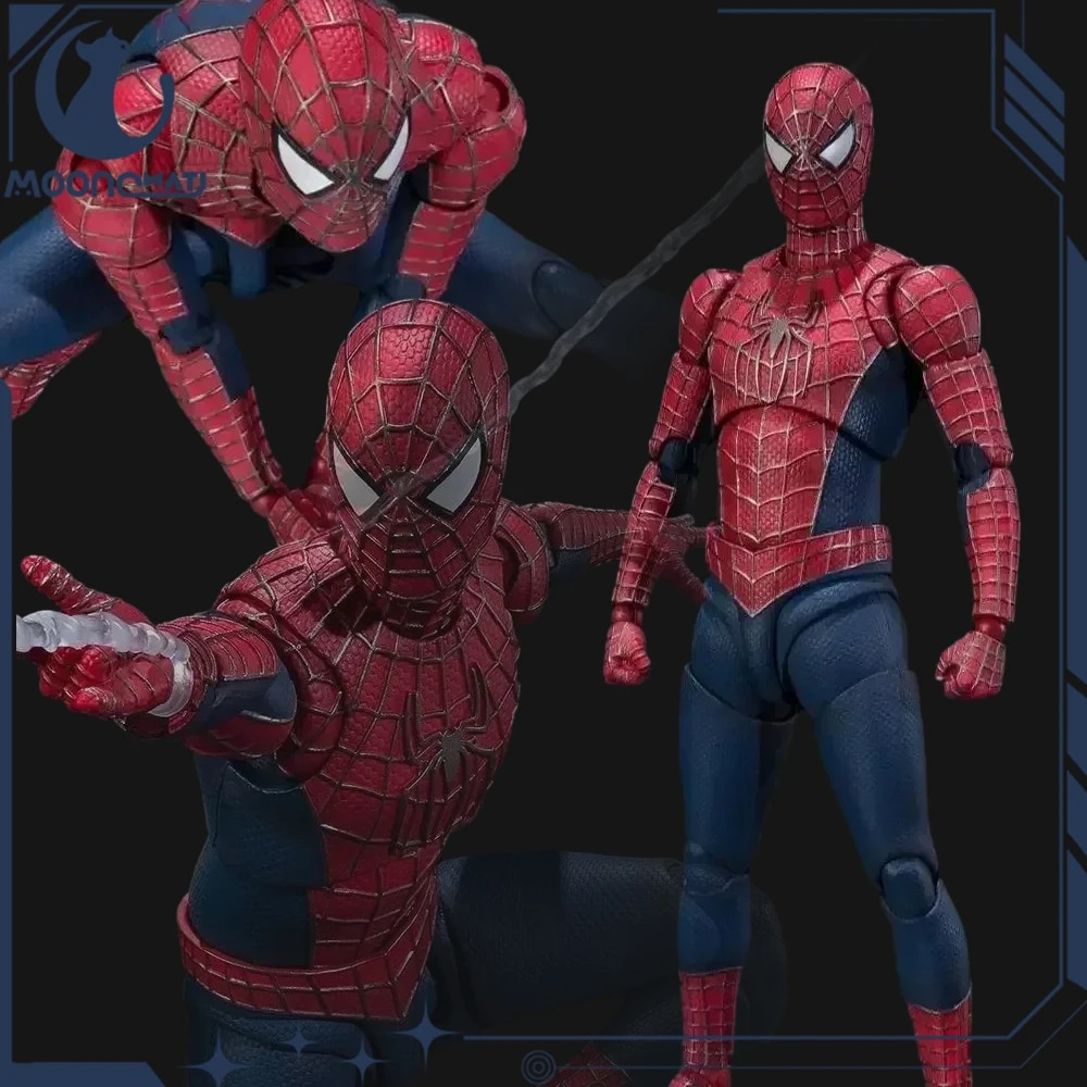 Shf Spiderman 3 tobey maguire hình anime Spider người đàn ông 3 mô hình động tượng bằng nhựa PVC mô hình sưu tập Decora Đồ chơi Quà tặng sinh nhật