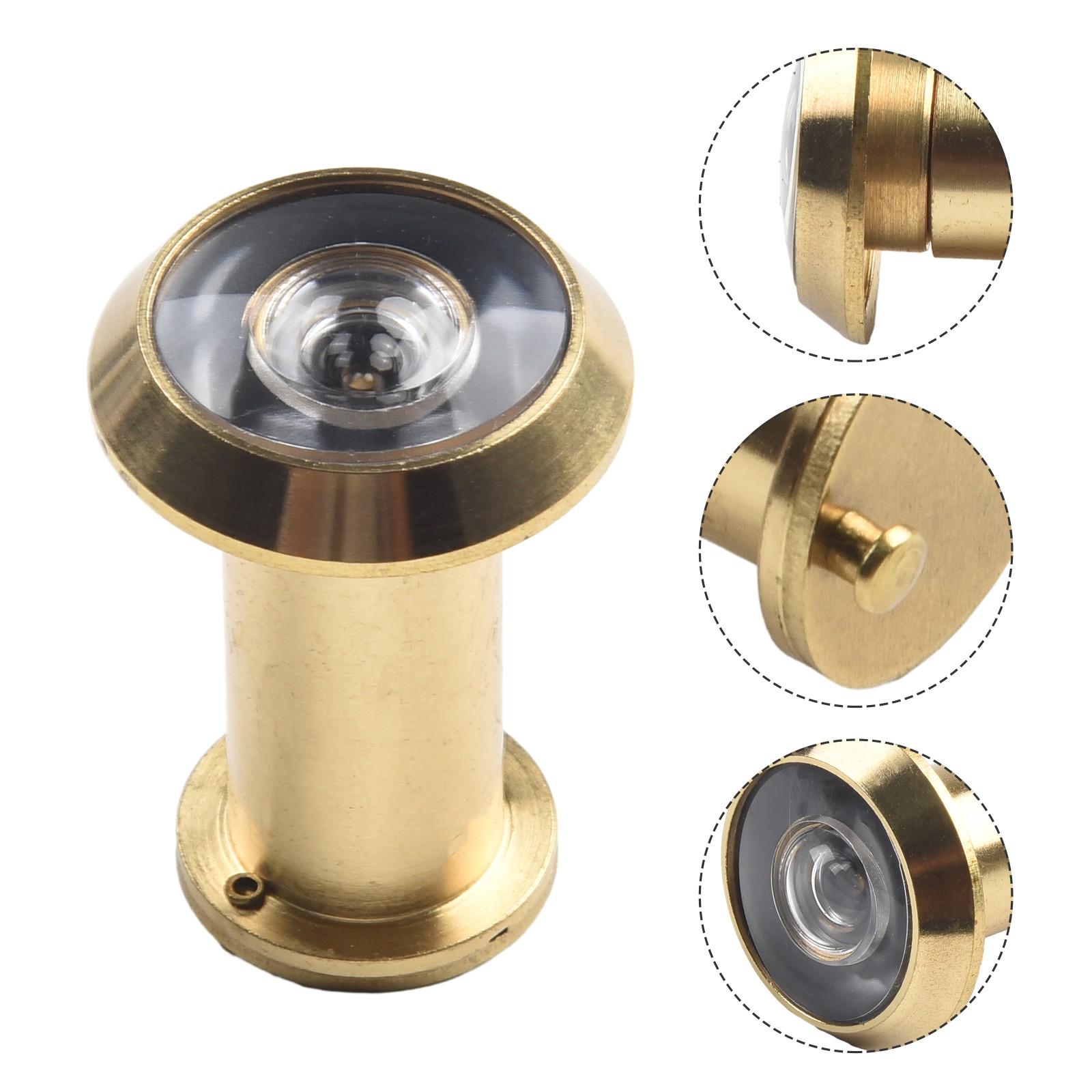 1 cái 59x30mm 220 độ lỗ nhòm cửa góc rộng mắt nhìn lỗ tròng kính Thương hiệu mới