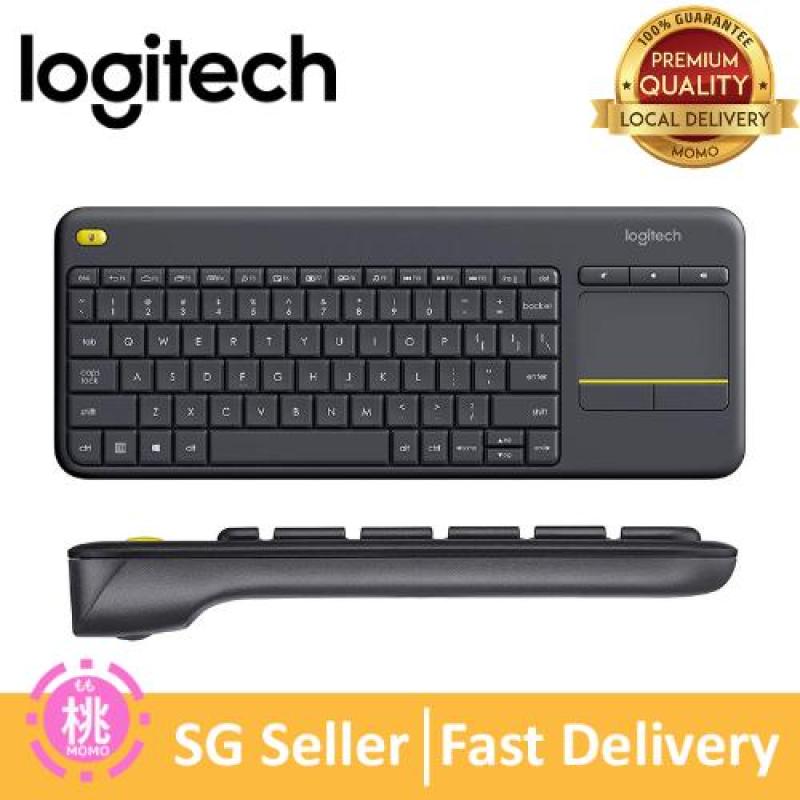 Logitech K400 Plus Wireless Touch Keyboard for Windows, Android and Chrome - QWERTY, UK Layout, Black Singapore