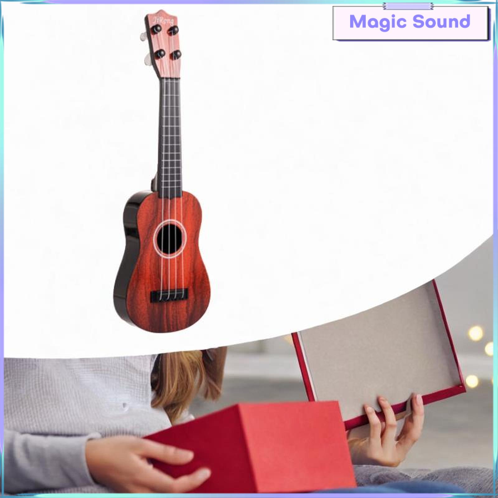 Âm thanh kỳ diệu trẻ em Ukulele đàn guitar Nhỏ kỹ năng cải thiện strumming đào tạo Đồ chơi giáo dục mầm non đàn guitar bốn dây phát triển cho trẻ em