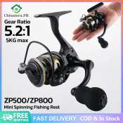 Mini Spinning Fishing Reel with 5.2:1 Gear Ratio