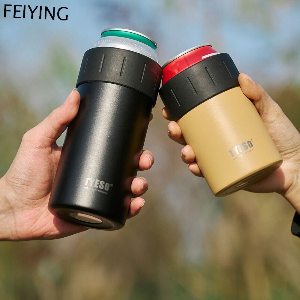 QIEQ MALL 350/520ML Nắp cách nhiệt cho lon bia Cola Công suất cao Cách nhiệt hoặc làm mát Tủ làm mát Bền bỉ Thép không gỉ 304 Cốc hút chân không Kho lạnh
