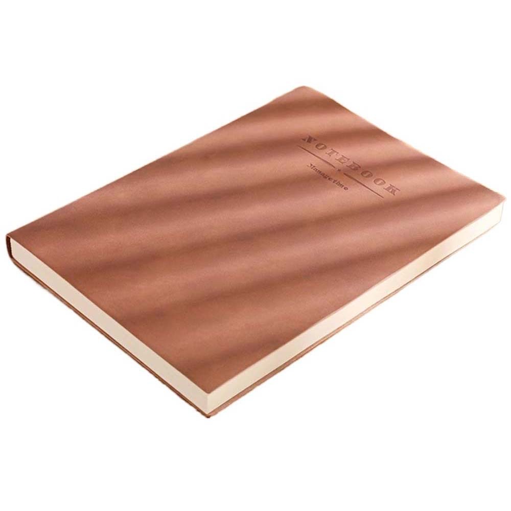 QUESU Thickened A4 Notebook Leather Soft Cover Daily Planner Large Blank Lined Meeting Record Handbook Business Meetings