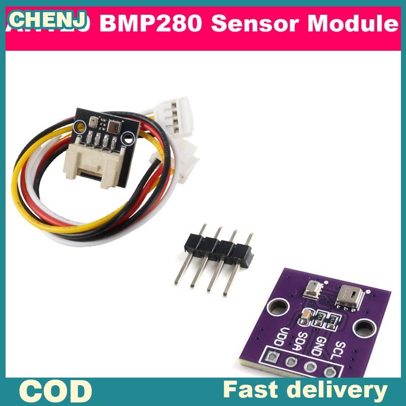 CHENJ AHT20 + โมดูลเซ็นเซอร์ความดันอากาศความชื้นในอุณหภูมิ BMP280สำหรับการตรวจสอบบ้านอัจฉริยะสถานีตรวจอากาศขนาดเล็กแบบ DIY ราคา 40 บาท*ส่งฟรี