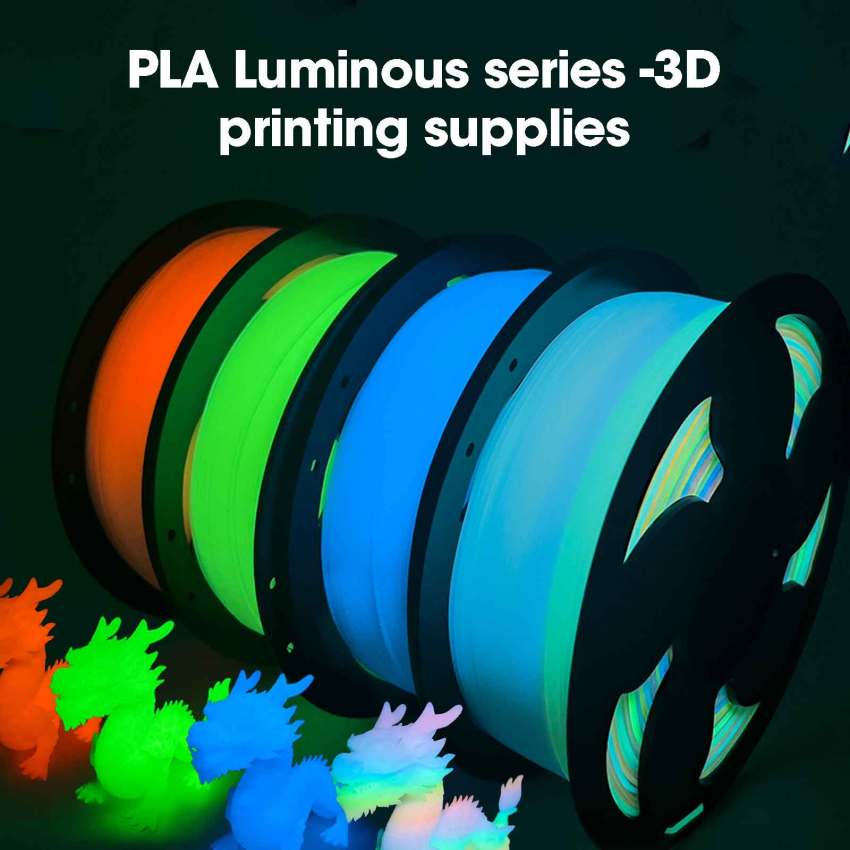 1.75mm Glow In The Dark PLA Luminous Filament Sublimed Plastic 3D Printer Material Glow Rainbow Firefly Green Filament ราคา 462 บาท*ส่งฟรี