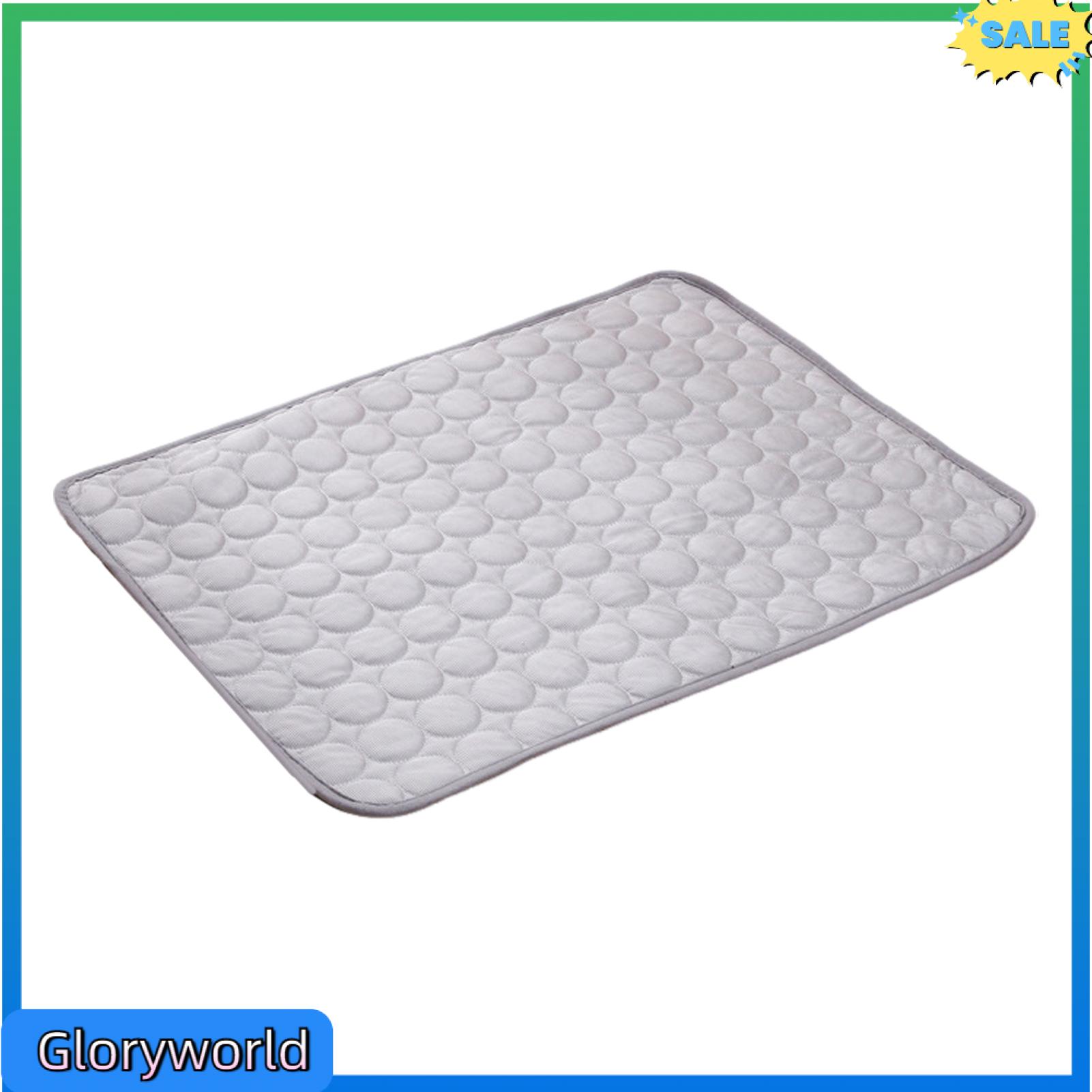 Gloryworld Washable Pet Cooling Pad Self-cooling Pet Bed Foldable Pet Cooling Pad for Cats and Dogs Portable Breathable Mat for Summer Machine Washable Ideal for Home and Outdoor Use