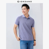 GIORDANO Men Polo Shirt Warm Weather Polo Shirt Moderate Thickness Polo Shirt Slight Elasticity Polo Shirt 01016425