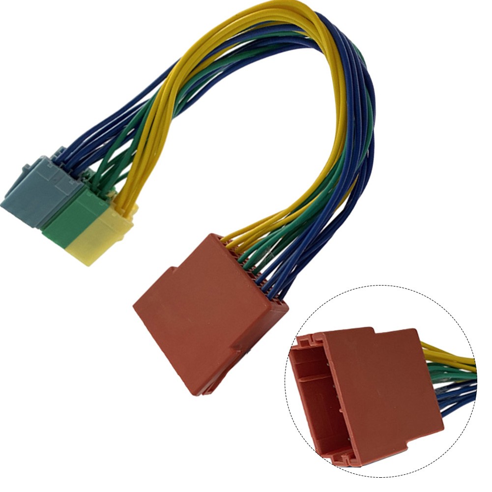 【Bluespot】 20pin 1X AUX Cáp đầu vào chống ăn mòn Cáp bộ chuyển đổi sạc cho xe hơi không biến dạng