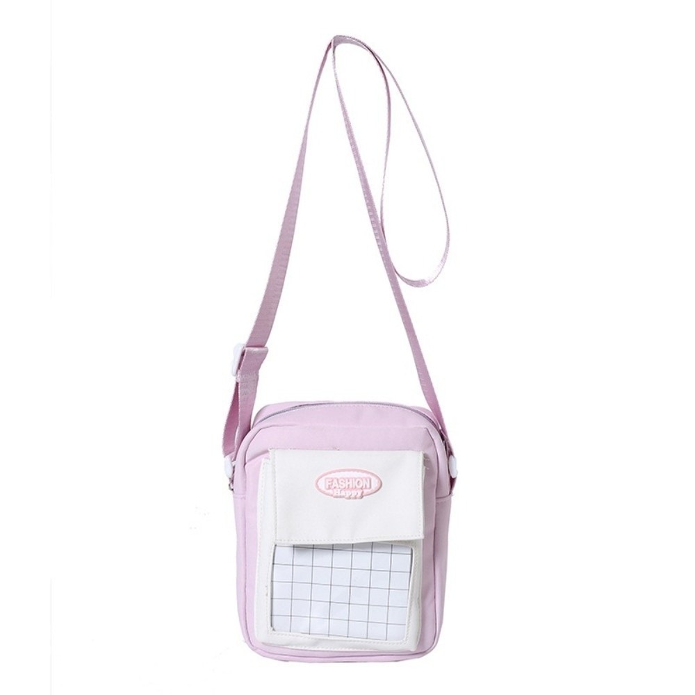 HERWK Canvas Túi Ita PVC Goth Túi trưng bày anime Y2K Túi đựng đồ Vai đơn Túi xách trong suốt Phụ nữ - 4