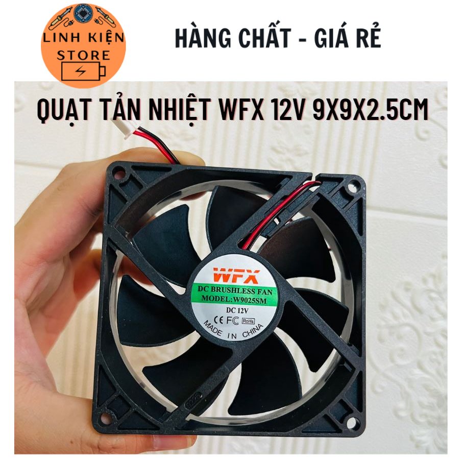 Quạt Tản Nhiệt 12V 4x4 6x6 8x8 12x12CM Quạt làm mát 12V đủ loại