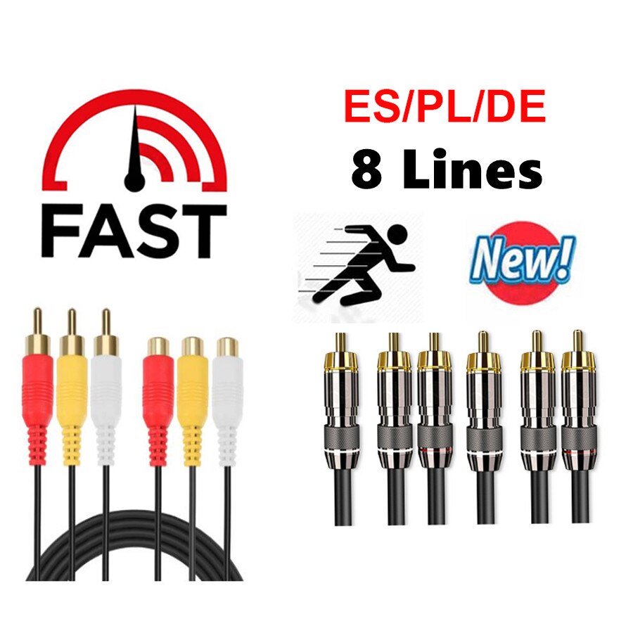 Cccam Châu Âu Slovakia Cộng Hòa Séc bỉ 8 dòng ICAM oscam RJ45 cat 6 skylink cáp cho thu TV