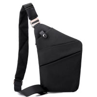 Anti Theft Travel Bag Slim Sling Bag Large Capacity Zipper Closure Adjustable Crossbody Travel Bag for Women Men