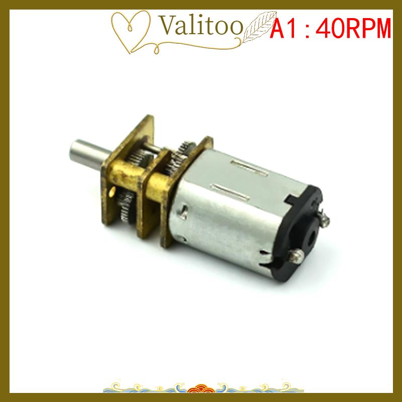 [Valitoo] Micro N20 Bánh Động Cơ Tốc Độ Chậm Kim Loại Hộp Số Giảm Tốc Động Cơ Điện Tự Làm Đồ Chơi - 3