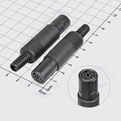 [2 Cái]- Đầu Mini DIN Cái 5 Chân Nối Dây