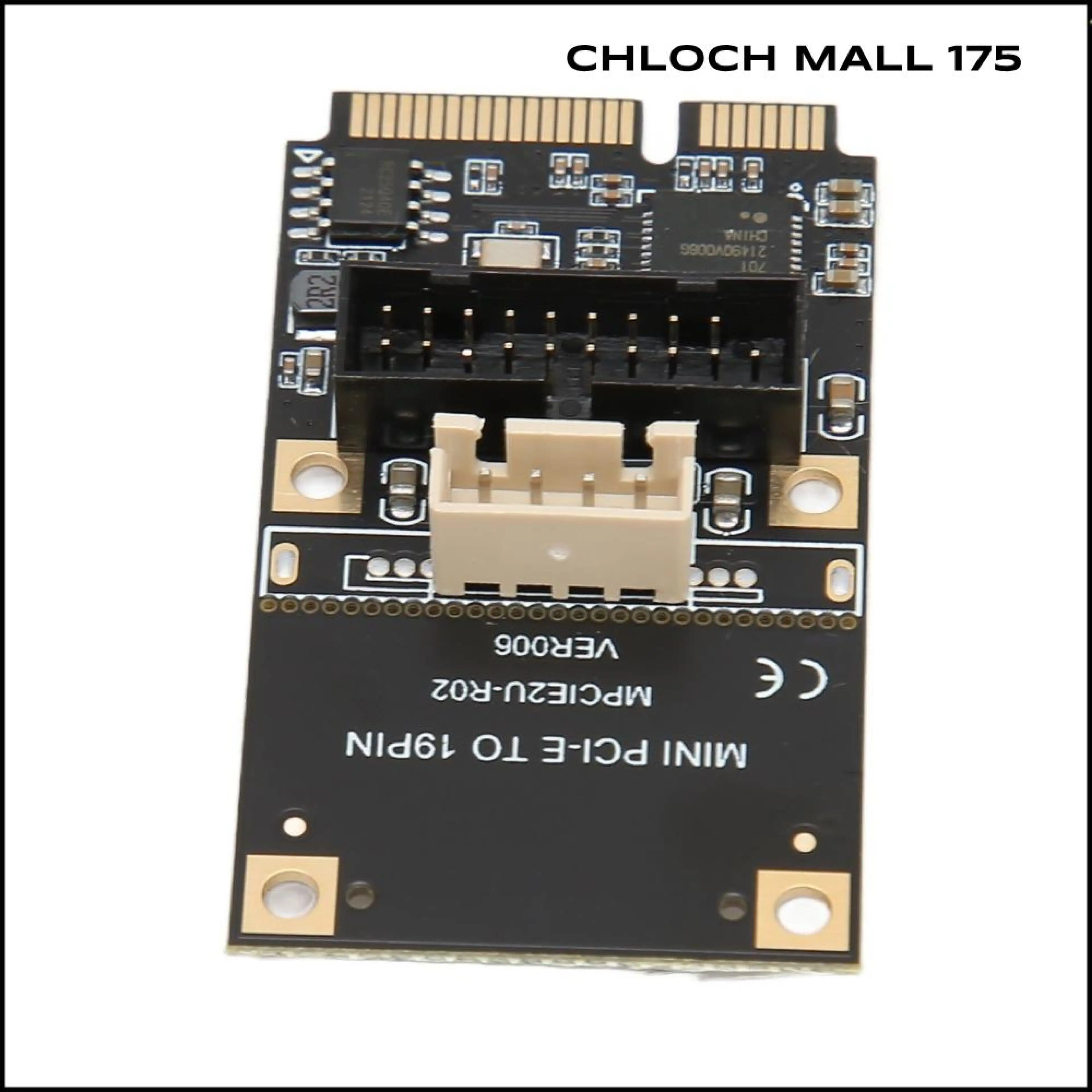 CHLOCH 175 ส่วนเชื่อมต่อด้านหน้า การ์ดขยาย Mini PCIE เป็น USB3.2 เสียบแล้วใช้งานได้ทันที การส่งสัญญาณที่เสถียร การ์ดขยาย PCIE แหล่งจ่ายไฟที่เสถียร ความเร็ว 5Gbps การ์ดขยายแบบ Swap สำหรับ USB สำหรับ Windows XP 7 8 10 11