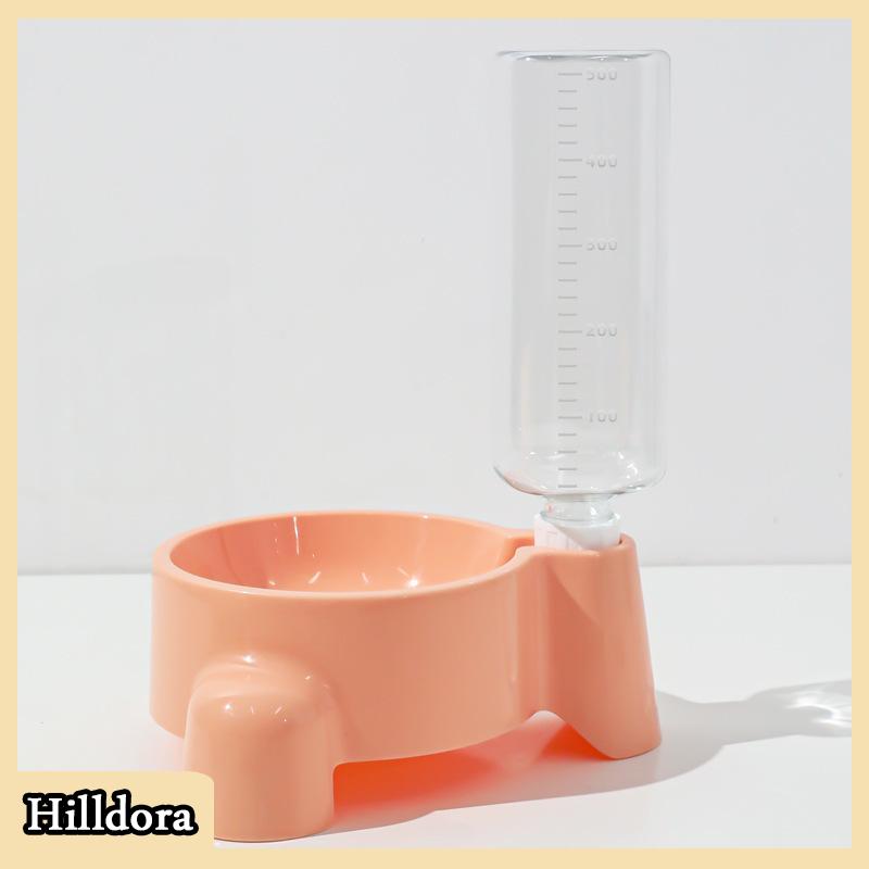 [Hilldora] Pet chai nước tự động cho ăn nước cho một bát nước uống con chó con mèo uống bát - 4