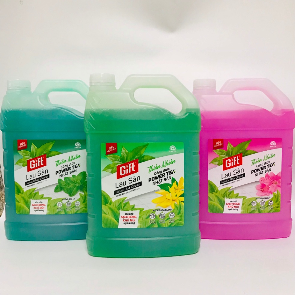 Nước Lau Sàn Gift Đậm Đặc Can 3.8kg Nhiều Loại Hương
