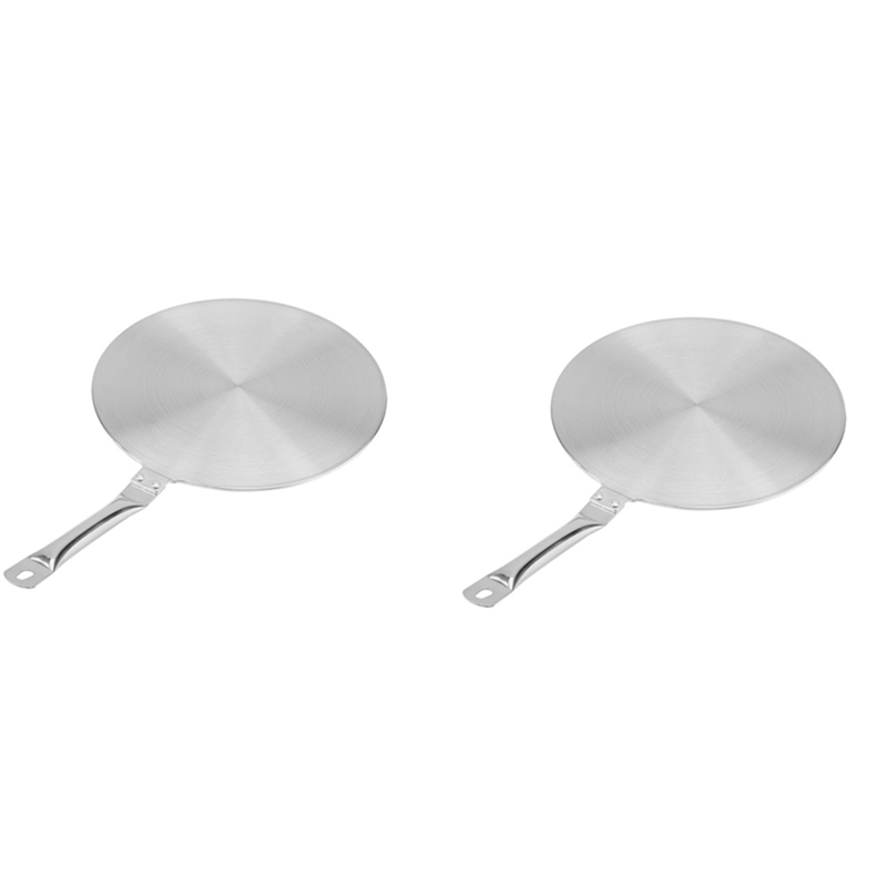 (RQJT) 2X Cooking Heat Diffuser Plate Electric Cooker Induction Hob Converter Plate Cookware Furnace Pan Converter Adapter 20cm